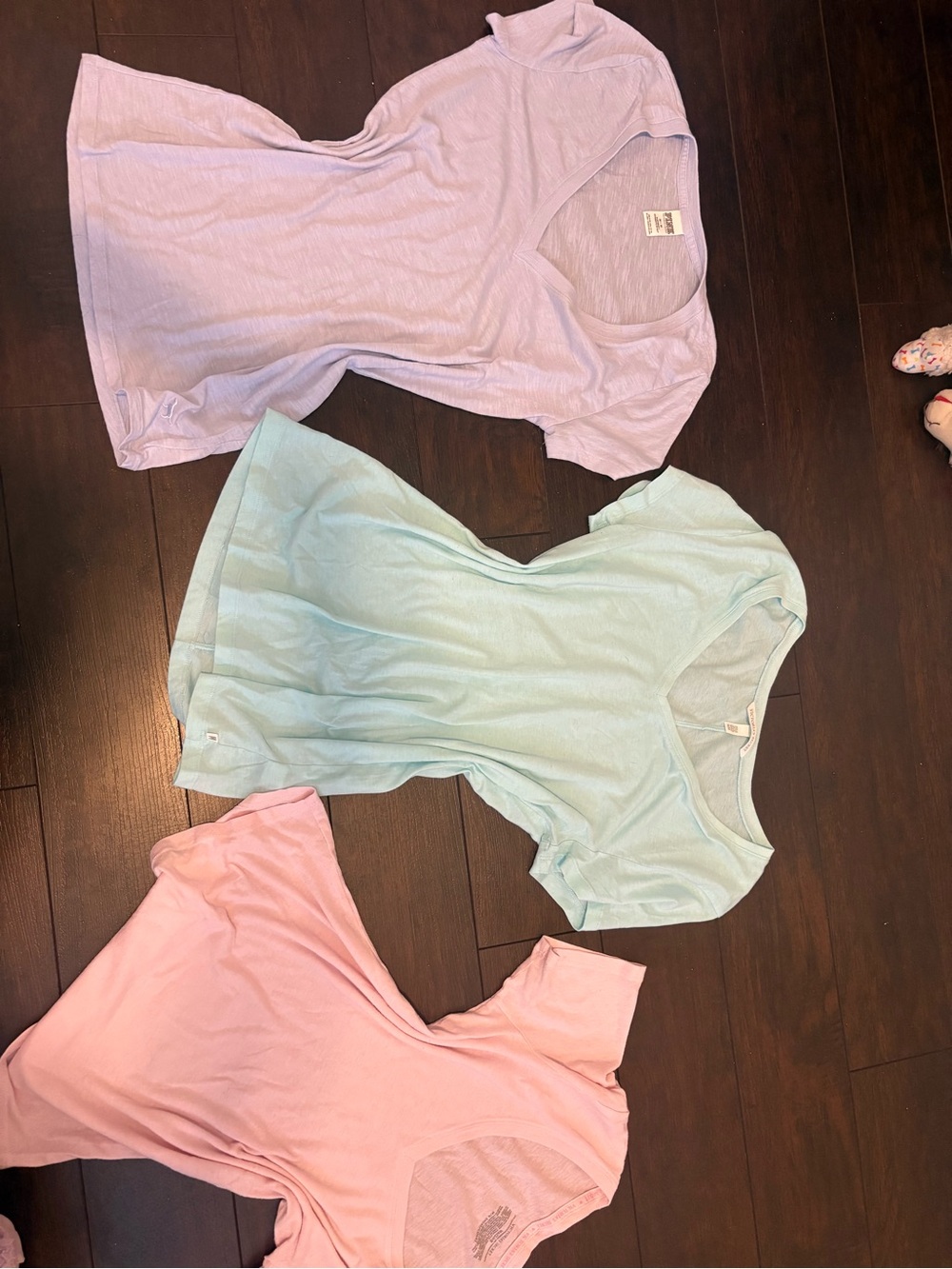 PINK Victoria's Secret Pastel Tee Trio - Pink, Lilac, Mint